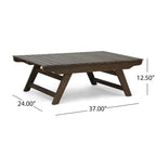 Table basse d'extérieur en bois Sedona de Christopher Knight Home