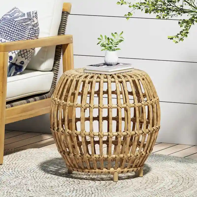 Table d'appoint en osier Ottawa de Christopher Knight Home