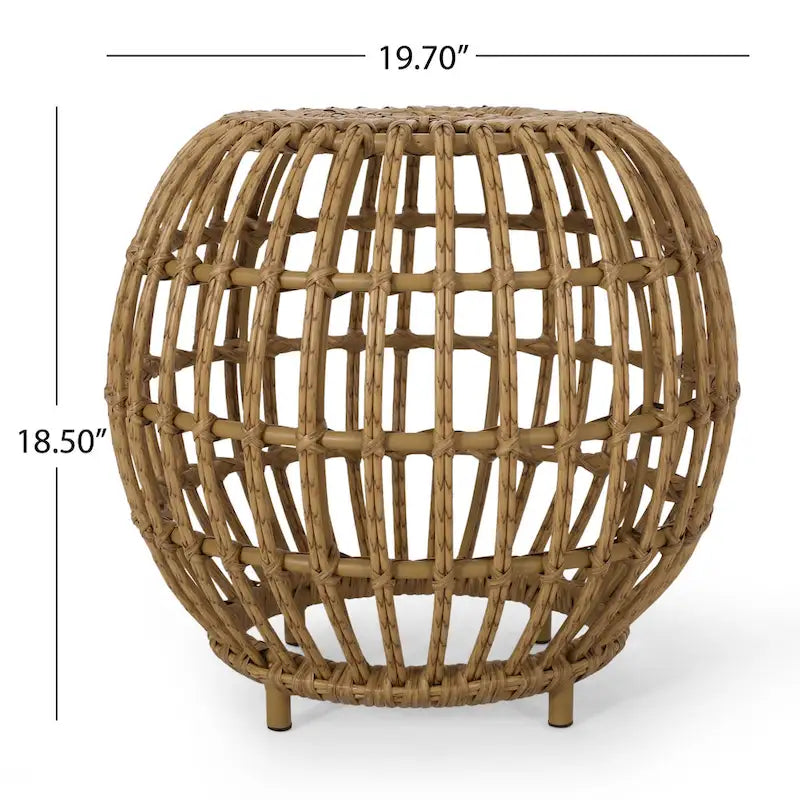 Table d'appoint en osier Ottawa de Christopher Knight Home