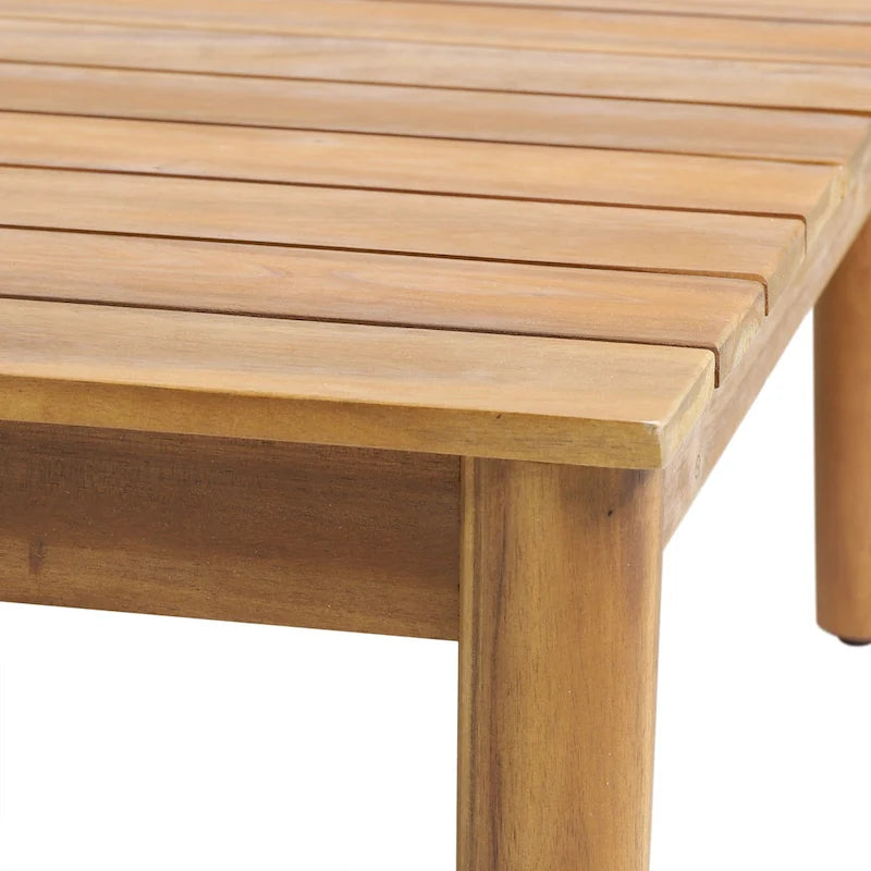 Table basse d'extérieur en bois d'acacia Magnolia de Christopher Knight Home - 39,50 L x 24,25 P x 10,25 H