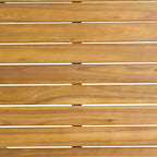 Table basse d'extérieur en bois d'acacia Magnolia de Christopher Knight Home - 39,50 L x 24,25 P x 10,25 H