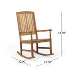 Chaises à bascule en bois d'acacia Arcadia (lot de 2) par Christopher Knight Home