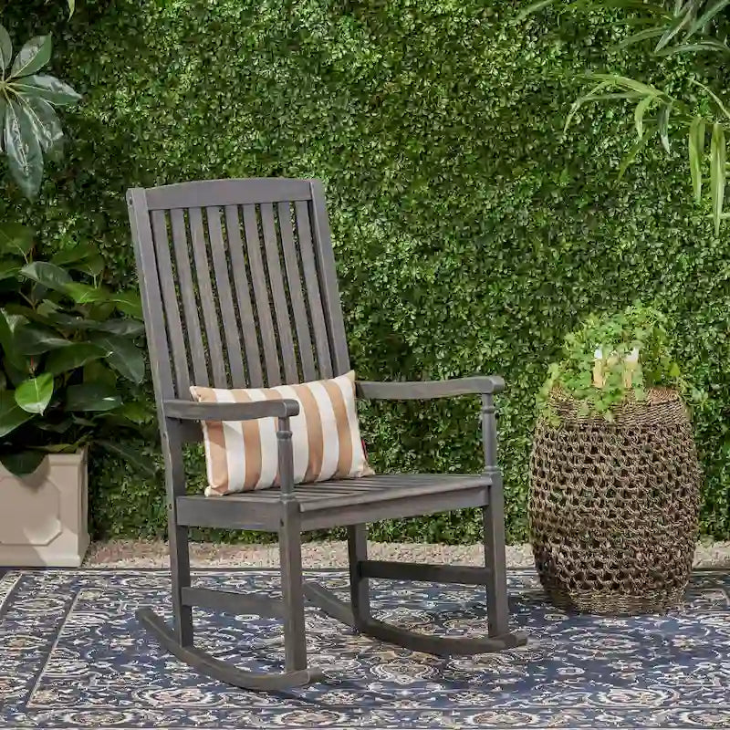 Chaises à bascule en bois d'acacia Arcadia (lot de 2) par Christopher Knight Home