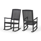Chaises à bascule en bois d'acacia Arcadia (lot de 2) par Christopher Knight Home