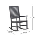 Chaises à bascule en bois d'acacia Arcadia (lot de 2) par Christopher Knight Home