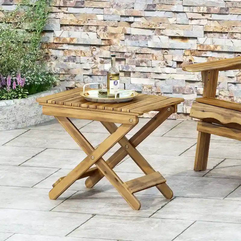 Christopher Knight Home Malibu Outdoor Folding Side Table