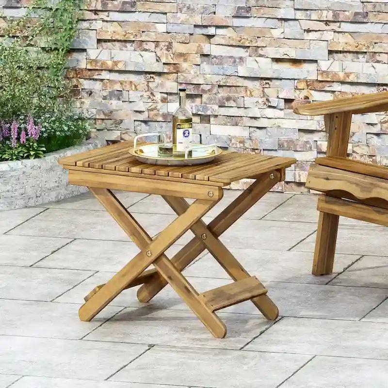 Christopher Knight Home Table d'appoint pliante d'extérieur Malibu