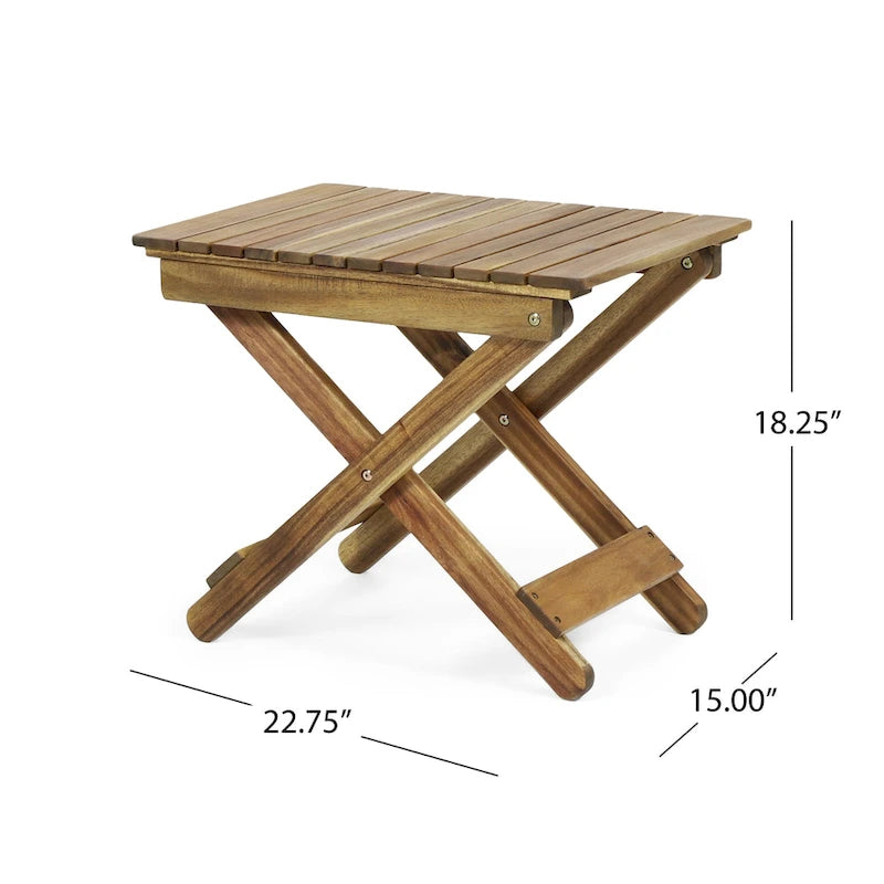 Christopher Knight Home Table d'appoint pliante d'extérieur Malibu