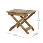 Christopher Knight Home Table d'appoint pliante d'extérieur Malibu