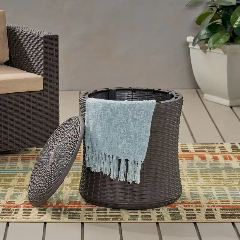 Christopher Knight Home Simone Table d'appoint de rangement en osier
