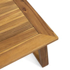 Ensemble de conversation d'extérieur 4 places en bois d'acacia belge par Christopher Knight Home