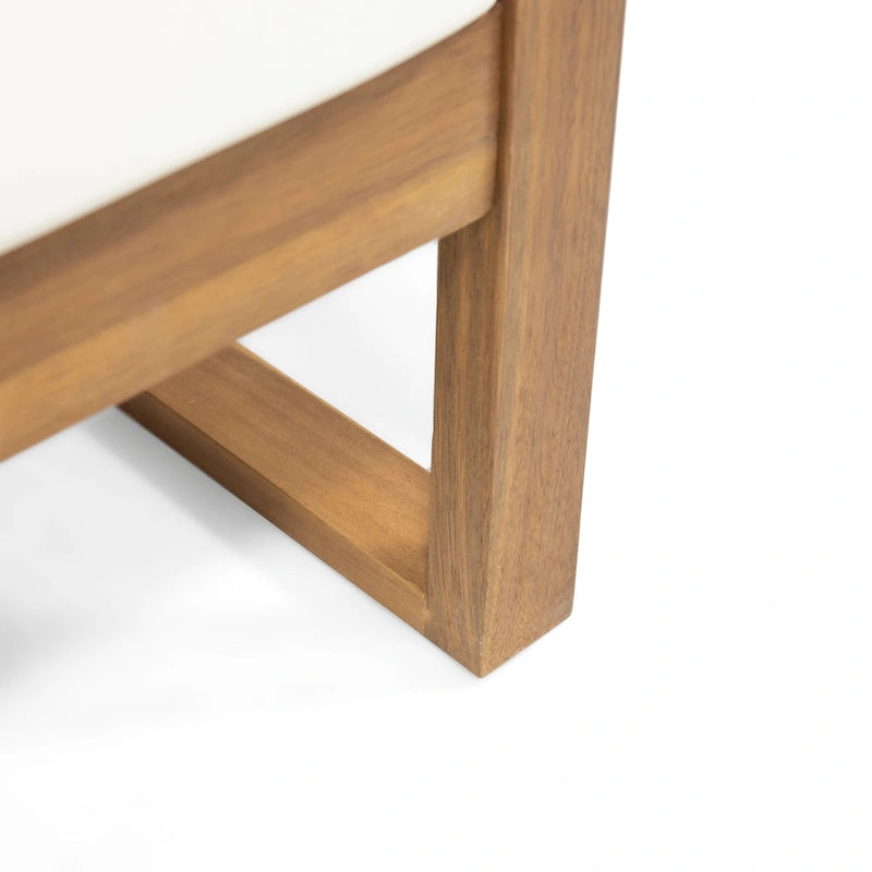Ensemble de conversation d'extérieur 4 places en bois d'acacia belge par Christopher Knight Home