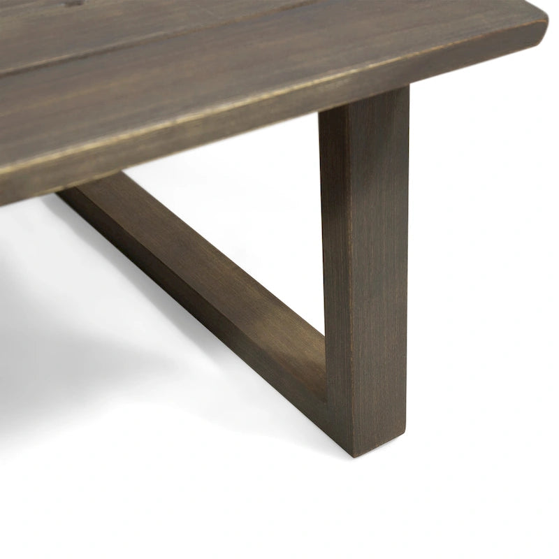 Ensemble de conversation d'extérieur 4 places en bois d'acacia belge par Christopher Knight Home