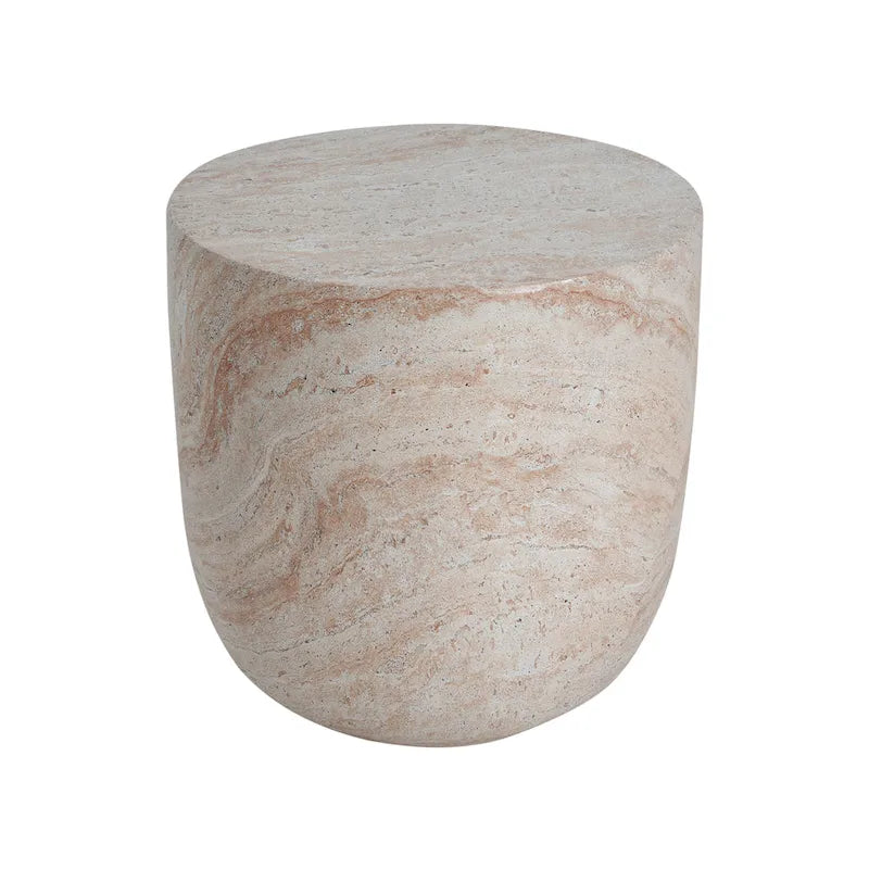 Table d'appoint d'extérieur en béton léger Bianca par Christopher Knight Home