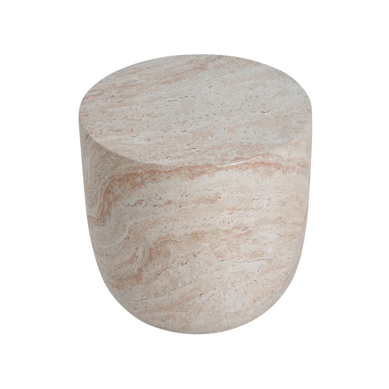Table d'appoint d'extérieur en béton léger Bianca par Christopher Knight Home