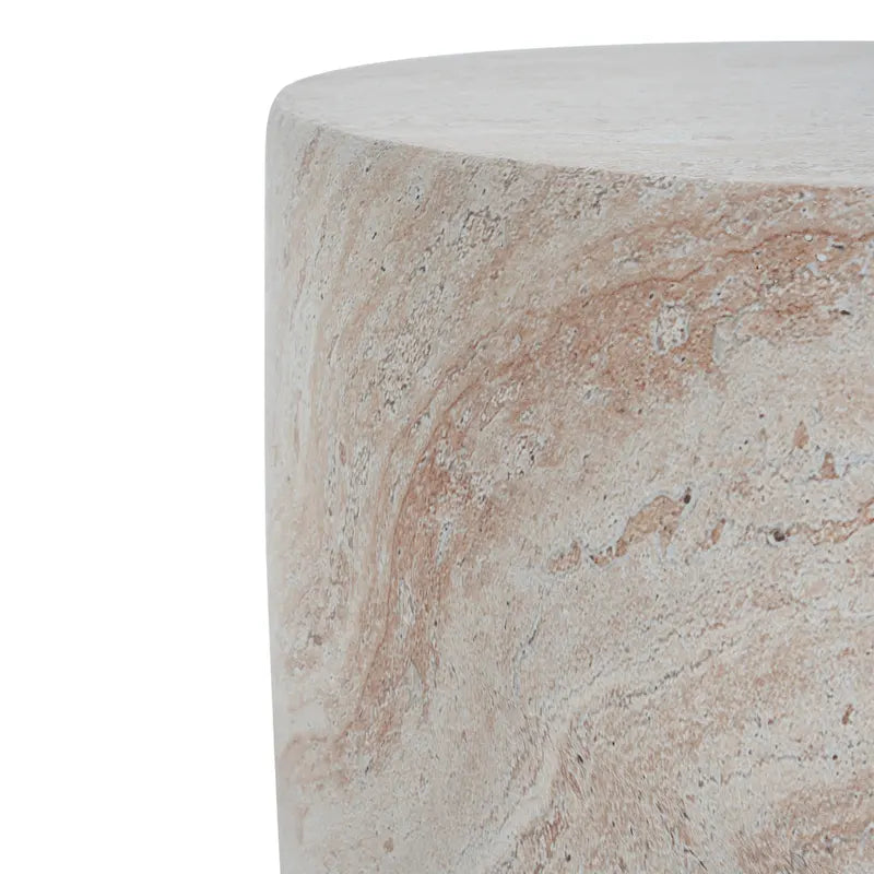 Table d'appoint d'extérieur en béton léger Bianca par Christopher Knight Home
