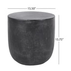 Table d'appoint d'extérieur en béton léger Bianca par Christopher Knight Home