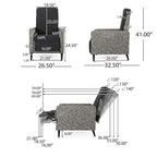 Fauteuil inclinable d'extérieur en osier Murdock avec coussin par Christopher Knight Home