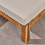 Ensemble de canapé 5 pièces en bois d'acacia d'extérieur Alcove par Christopher Knight Home