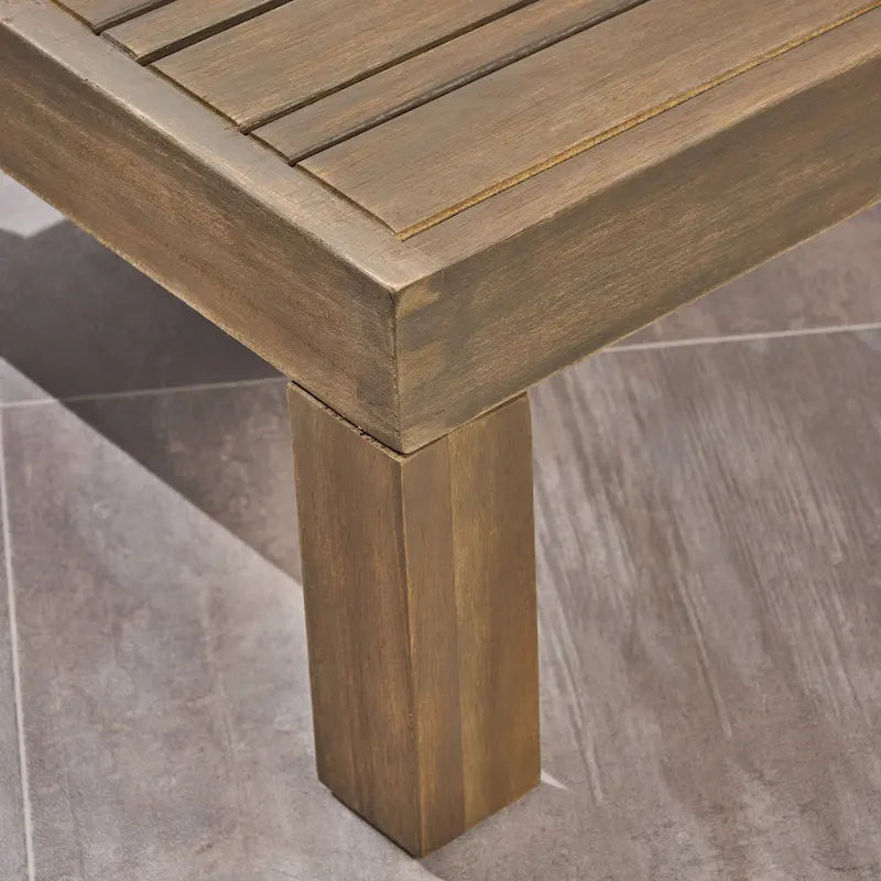 Ensemble de canapé 5 pièces en bois d'acacia d'extérieur Alcove par Christopher Knight Home