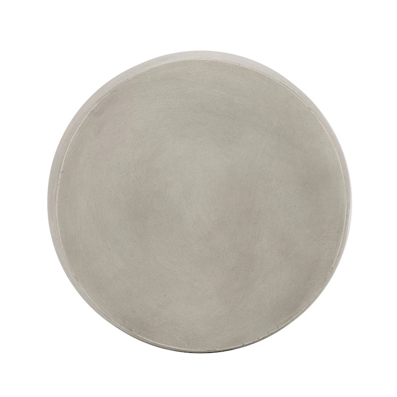 Table d'appoint d'extérieur contemporaine légère en béton Orion de Christopher Knight Home - 19.00L x 19.00P x 16.25H