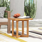 Table d'appoint carrée en bois d'acacia Hamel Outdoor de Christopher Knight Home