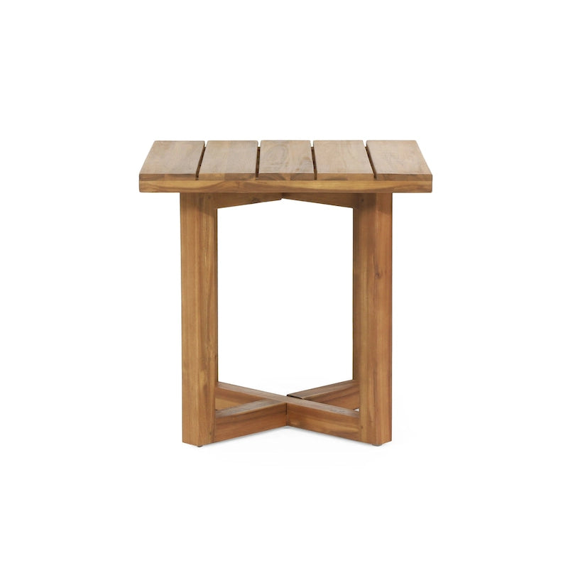 Table d'appoint carrée en bois d'acacia Hamel Outdoor de Christopher Knight Home