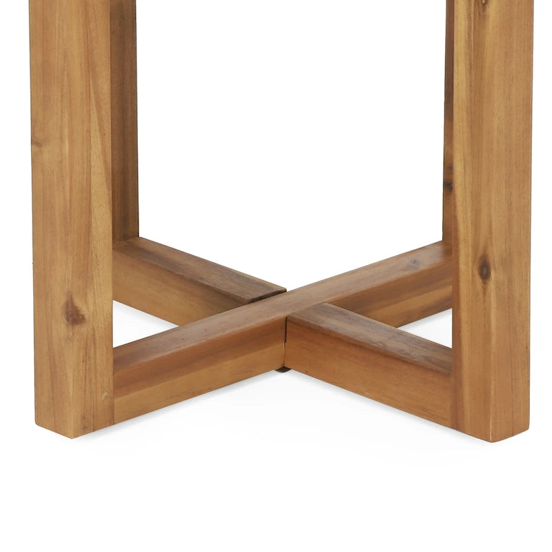 Table d'appoint carrée en bois d'acacia Hamel Outdoor de Christopher Knight Home