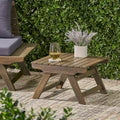 Table d'appoint d'extérieur en bois Sedona de Christopher Knight Home
