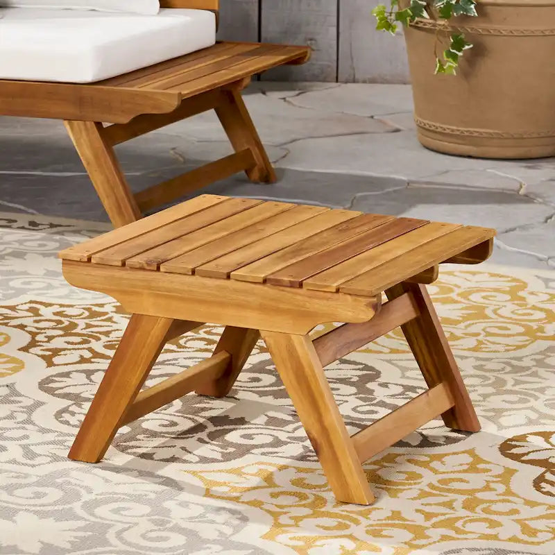 Table d'appoint d'extérieur en bois Sedona de Christopher Knight Home