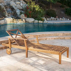 Bain de soleil Perla en bois d'acacia (lot de 2) par Christopher Knight Home