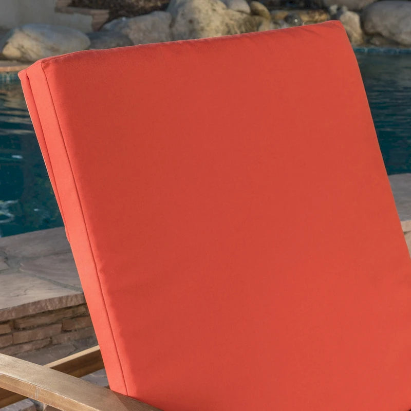 Bain de soleil Perla en bois d'acacia (lot de 2) par Christopher Knight Home