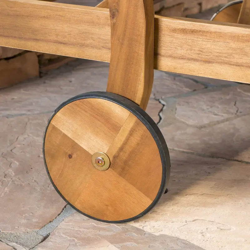 Bain de soleil Perla en bois d'acacia (lot de 2) par Christopher Knight Home