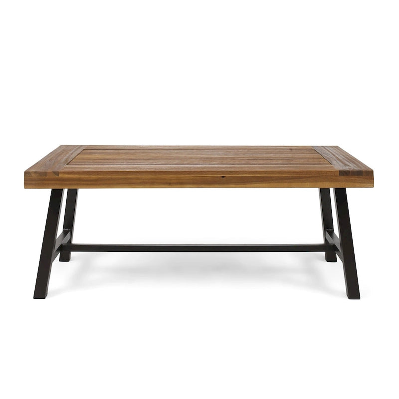 Table basse d'extérieur en bois d'acacia Carlisle par Christopher Knight Home