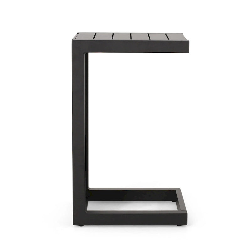 Table d'appoint d'extérieur en aluminium en C Cape Coral de Christopher Knight Home