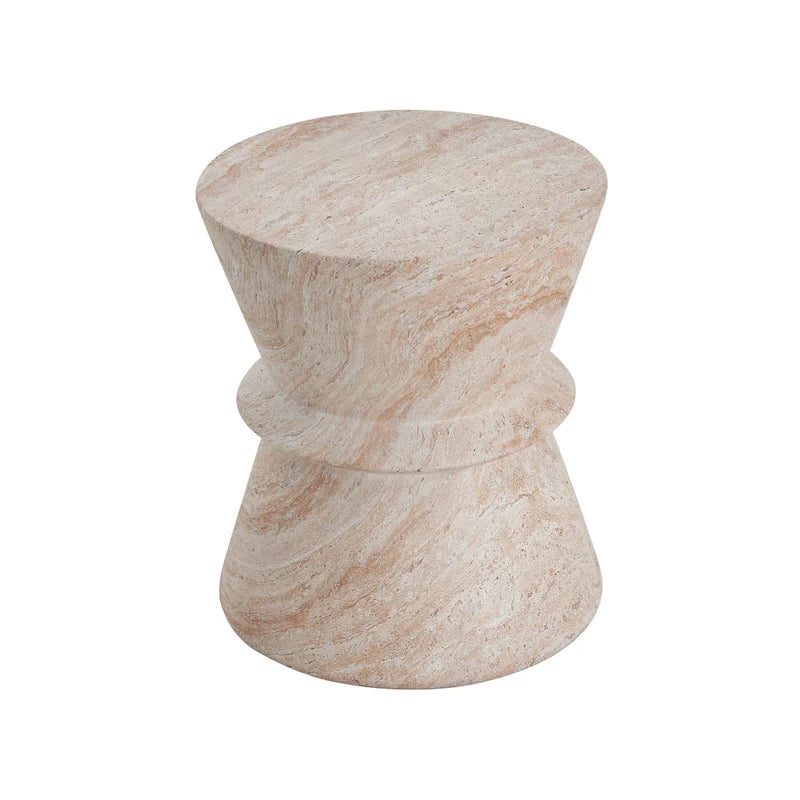 Table d'appoint d'extérieur légère en béton Aragon par Christopher Knight Home