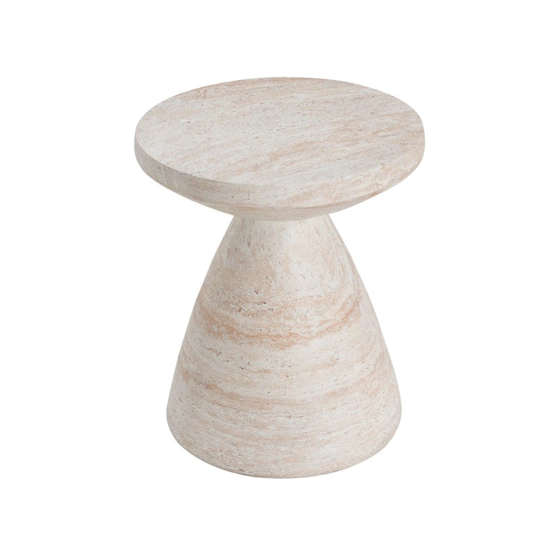 Table d'appoint d'extérieur en béton léger Bissell par Christopher Knight Home