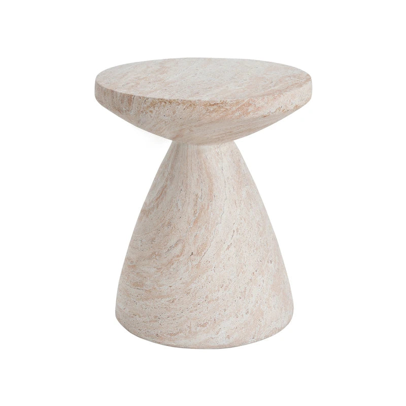 Table d'appoint d'extérieur en béton léger Bissell par Christopher Knight Home