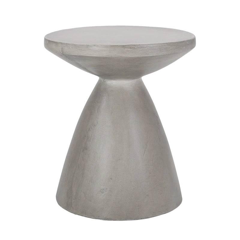 Table d'appoint d'extérieur en béton léger Bissell par Christopher Knight Home