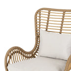 Fauteuils de jardin en osier Montana avec coussin (lot de 2) par Christopher Knight Home