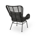 Fauteuils de jardin en osier Montana avec coussin (lot de 2) par Christopher Knight Home