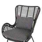 Fauteuils de jardin en osier Montana avec coussin (lot de 2) par Christopher Knight Home