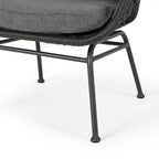 Fauteuils de jardin en osier Montana avec coussin (lot de 2) par Christopher Knight Home