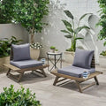 Chaises de jardin Sedona en bois d'acacia (lot de 2) de Christopher Knight Home