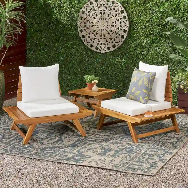 Chaises de jardin Sedona en bois d'acacia (lot de 2) de Christopher Knight Home