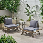 Chaises de jardin Sedona en bois d'acacia (lot de 2) de Christopher Knight Home