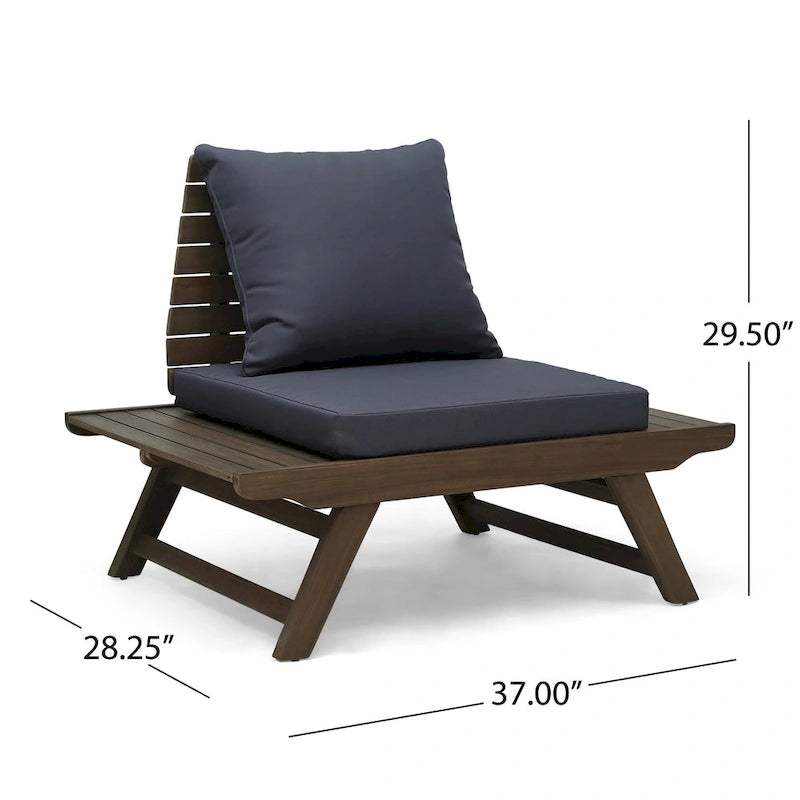 Chaises de jardin Sedona en bois d'acacia (lot de 2) de Christopher Knight Home