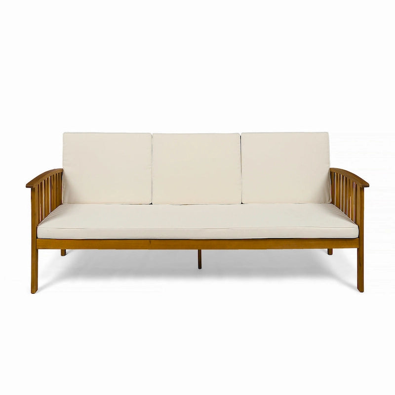 Canapé d'extérieur en bois d'acacia Carolina par Christopher Knight Home