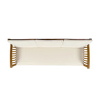 Canapé d'extérieur en bois d'acacia Carolina par Christopher Knight Home