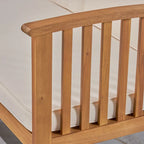 Canapé d'extérieur en bois d'acacia Carolina par Christopher Knight Home